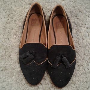 Dolce Vita Navy Suede Hassle Loafers